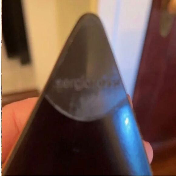 Sz 36 *Sergio Rossi* VeroCuoio Leather *Kitten Heels* Bow tie - Picture 10 of 11